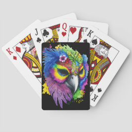 BARAJA DE CARTAS MARDI GRAS BIRD DE COLORES PASTEL