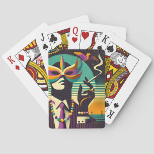 Baraja De Cartas Mardi Gras El hombre fumador