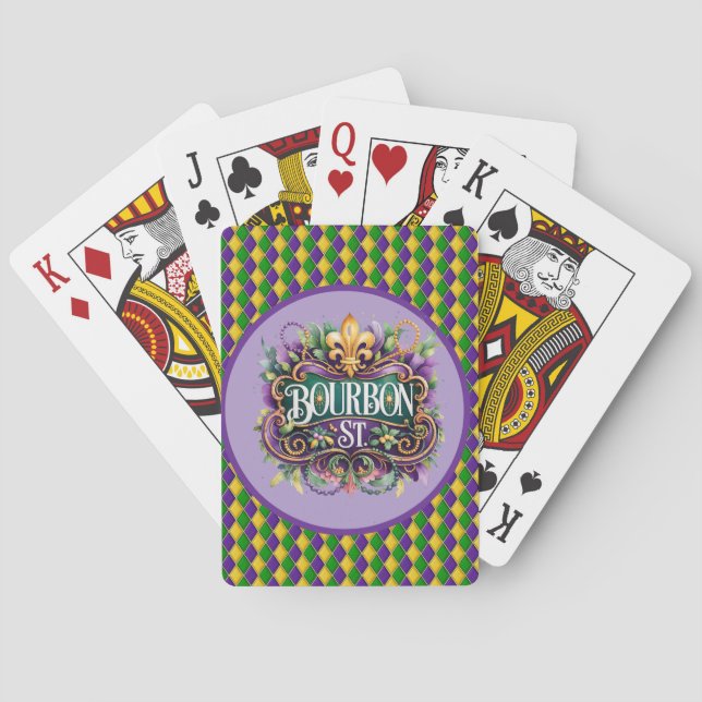 Baraja De Cartas Mardi Gras Poker Cards (Reverso)