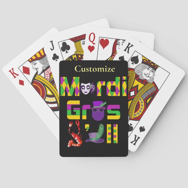 Baraja De Cartas Mardi Gras Y'all Thunder_Cove (Reverso)