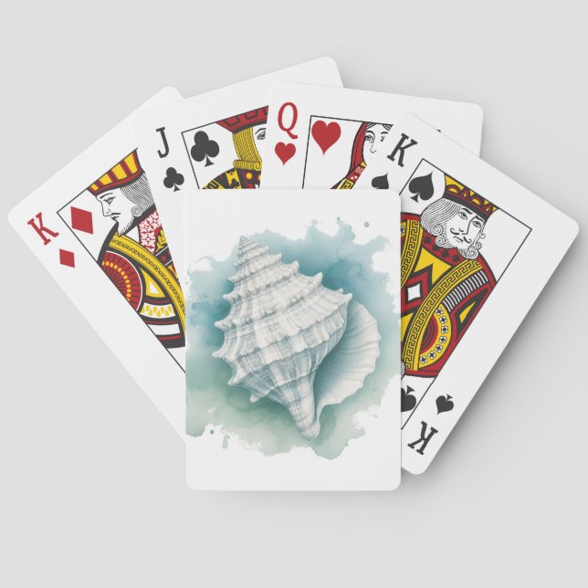 Baraja De Cartas Marea costera/náutica (Reverso)