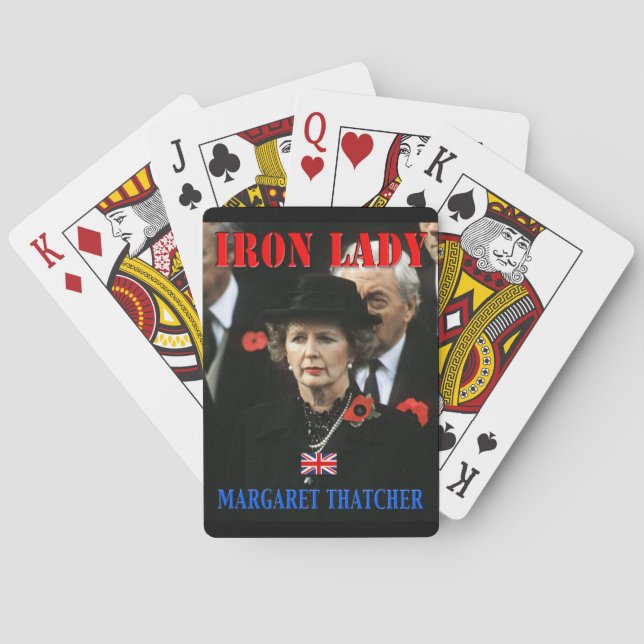 Baraja De Cartas Margaret Thatcher Primer Ministro (Reverso)