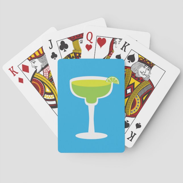 Baraja De Cartas Margarita, verde (Reverso)