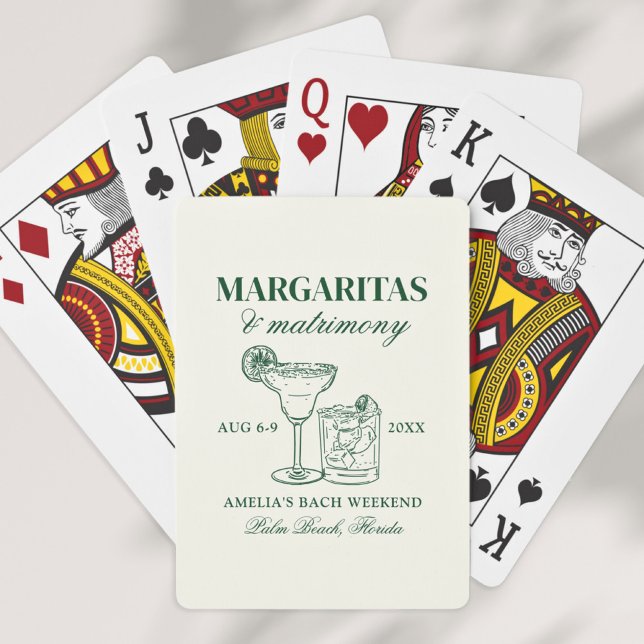Baraja De Cartas Margaritas y Matrimonia Bachelorette Weekend (Subido por el creador)