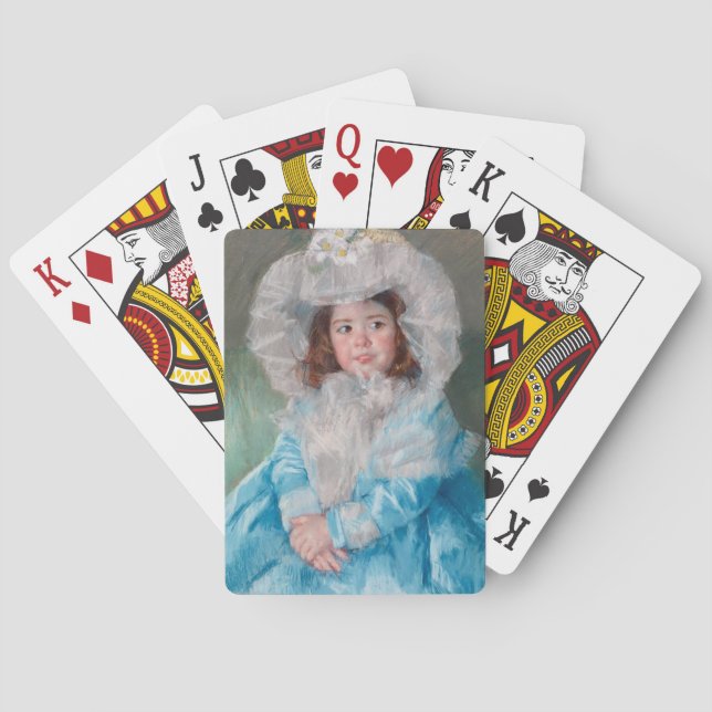 Baraja De Cartas Margot en azul | Mary Cassatt (Reverso)