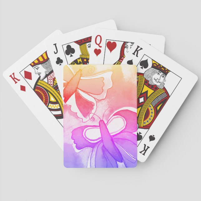 Baraja De Cartas Mariposa (Reverso)