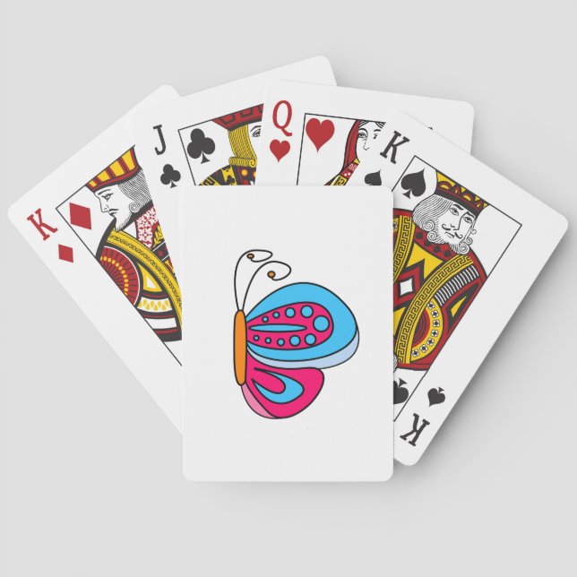 Baraja De Cartas Mariposa (Reverso)