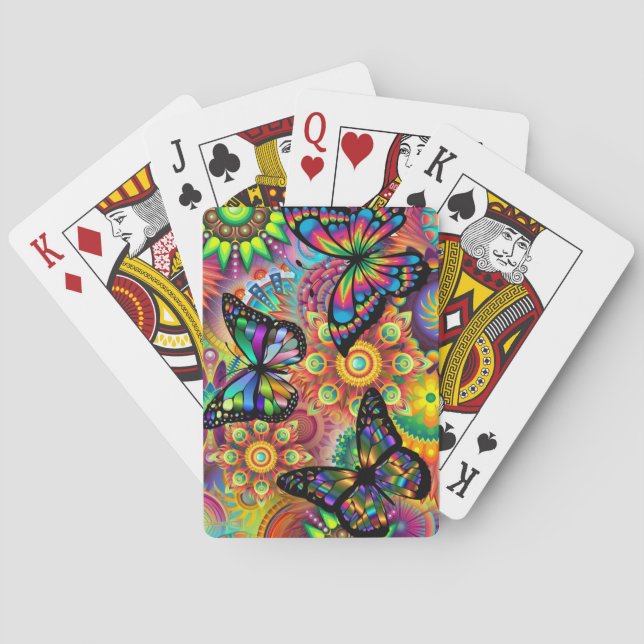 Baraja De Cartas Mariposa (Reverso)