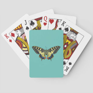 Baraja De Cartas Mariposa amarilla y negra