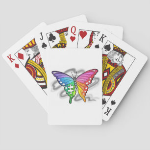 Baraja De Cartas Mariposa arcoiris