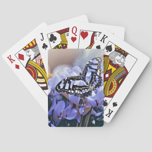 Baraja De Cartas Mariposa azul (Reverso)