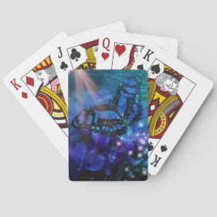 Baraja De Cartas Mariposa azul mágica