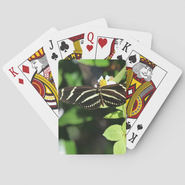 Baraja De Cartas Mariposa cebra (Reverso)