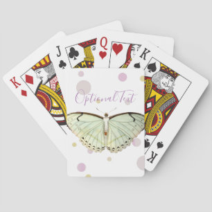 Baraja De Cartas Mariposa de belleza verde suave