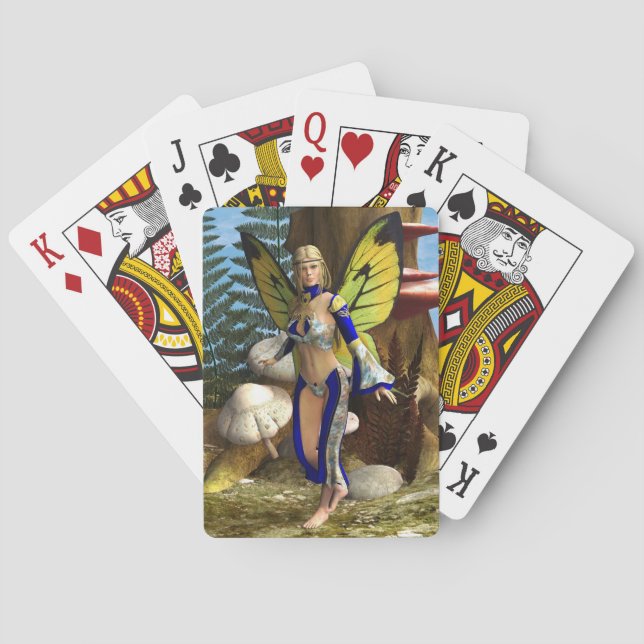 Baraja De Cartas Mariposa de hadas (Reverso)