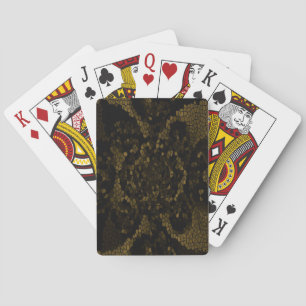 Baraja De Cartas Mariposa de Vidrio Pintado de Olivo