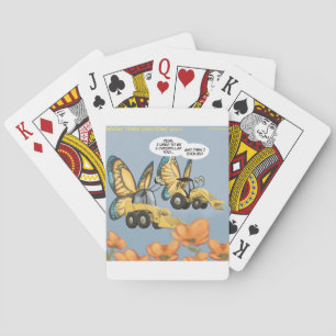 Baraja De Cartas Mariposa divertida oruga mariposa