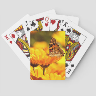 Baraja De Cartas Mariposa en flor