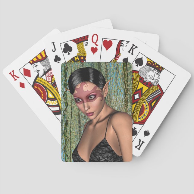 Baraja De Cartas Mariposa Hada (Reverso)