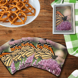 Baraja De Cartas Mariposa monarca en tarjetas de juego de flores si
