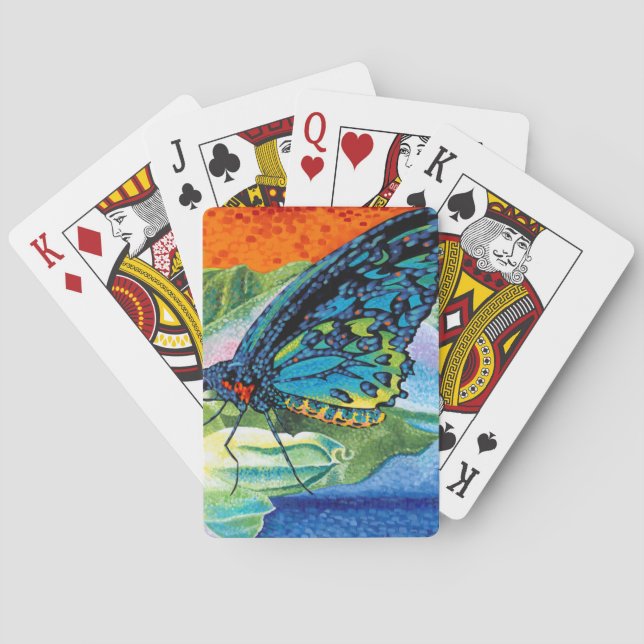 Baraja De Cartas Mariposa postiza II (Reverso)