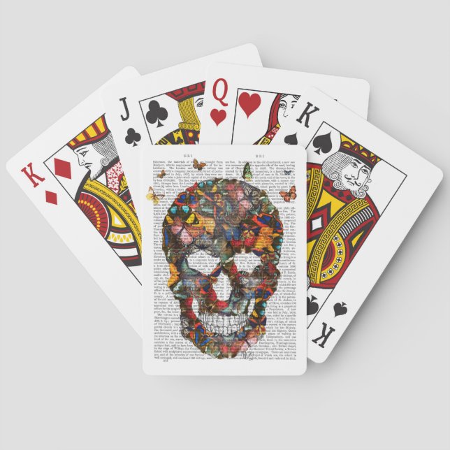 Baraja De Cartas Mariposa Skull (Reverso)