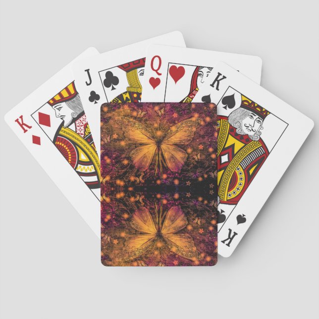 Baraja De Cartas Mariposa victoriana (Reverso)