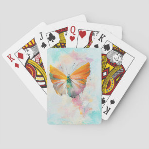 Baraja De Cartas Mariposa Vida silvestre Naturaleza animal acuarela
