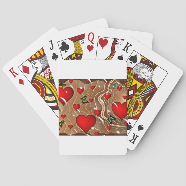 Baraja De Cartas Mariposa y oro (Reverso)