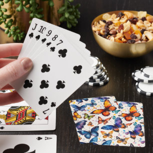 Baraja De Cartas Mariposas Acuarela