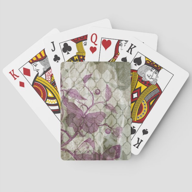 Baraja De Cartas Mariposas árabes III (Reverso)