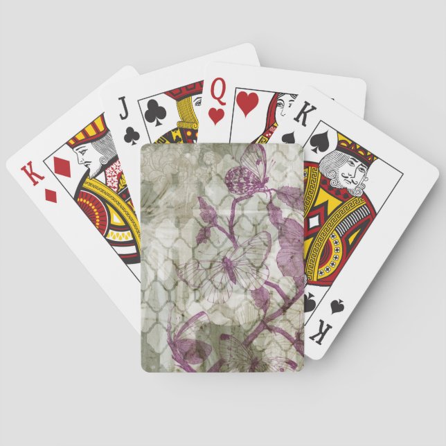 Baraja De Cartas Mariposas árabes IV (Reverso)