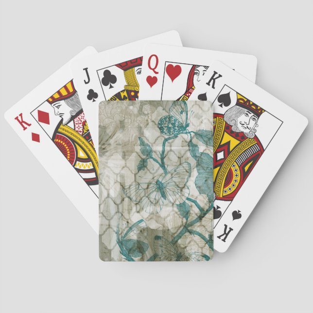 Baraja De Cartas Mariposas árabes VI (Reverso)