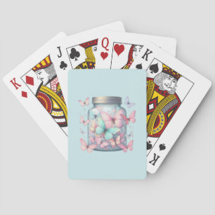 Baraja De Cartas Mariposas Caprichosas en un Tarro