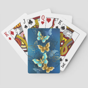 Baraja De Cartas Mariposas doradas