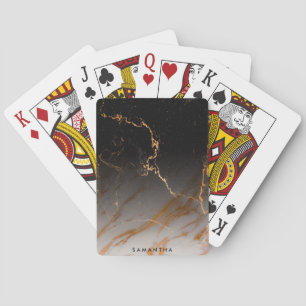 Baraja De Cartas Mármol blanco y negro