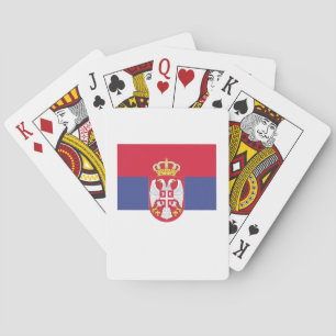 Baraja De Cartas Mármol de Bandera de Serbia