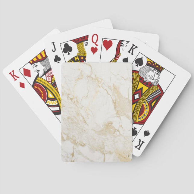 Baraja De Cartas Mármol de crema (Reverso)