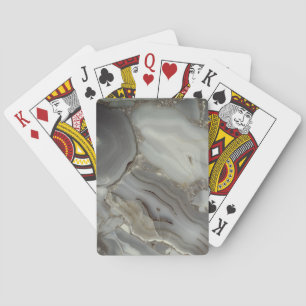 Baraja De Cartas Mármol gris con veta dorada