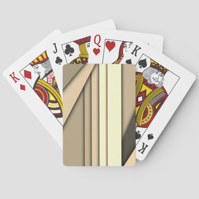Baraja De Cartas Marrón monocromo moderno (Reverso)