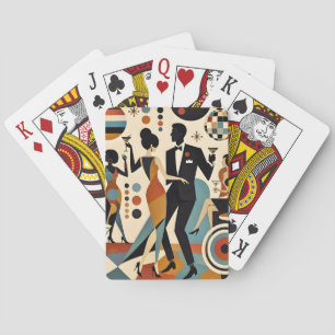 Baraja De Cartas Martinis Jazzy Abstractos y Fiesta de Cócteles Bai