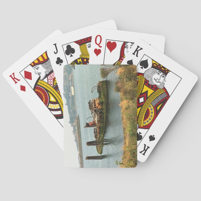 Baraja De Cartas Mary D. Hume, Gold Beach, Oregón (Reverso)