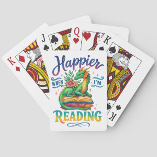 Baraja De Cartas Más feliz cuando estoy leyendo