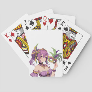 Baraja De Cartas Máscara Anime Mardi Gras