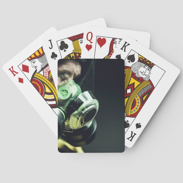 Baraja De Cartas Máscara de gas Covid 19 (Reverso)