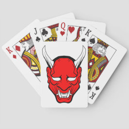 Baraja De Cartas Máscara Roja Japonesa Hannya