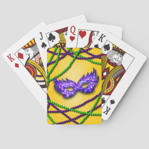 Baraja De Cartas Mascarada púrpura de mascarada