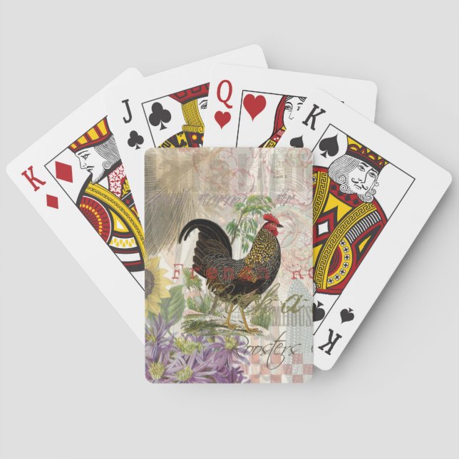 Baraja De Cartas Mascota de la granja de galerías de arte de cosech (Reverso)