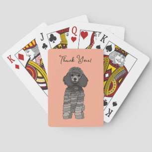 Baraja De Cartas Mascota de perro caniche personalizada