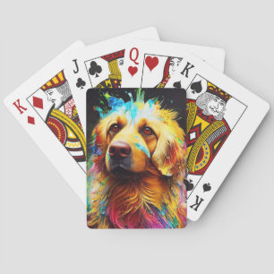Baraja De Cartas Mascota de perro de la colección Golden Retriever